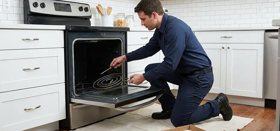 Oven Lower Heating Element Replacement in Everett